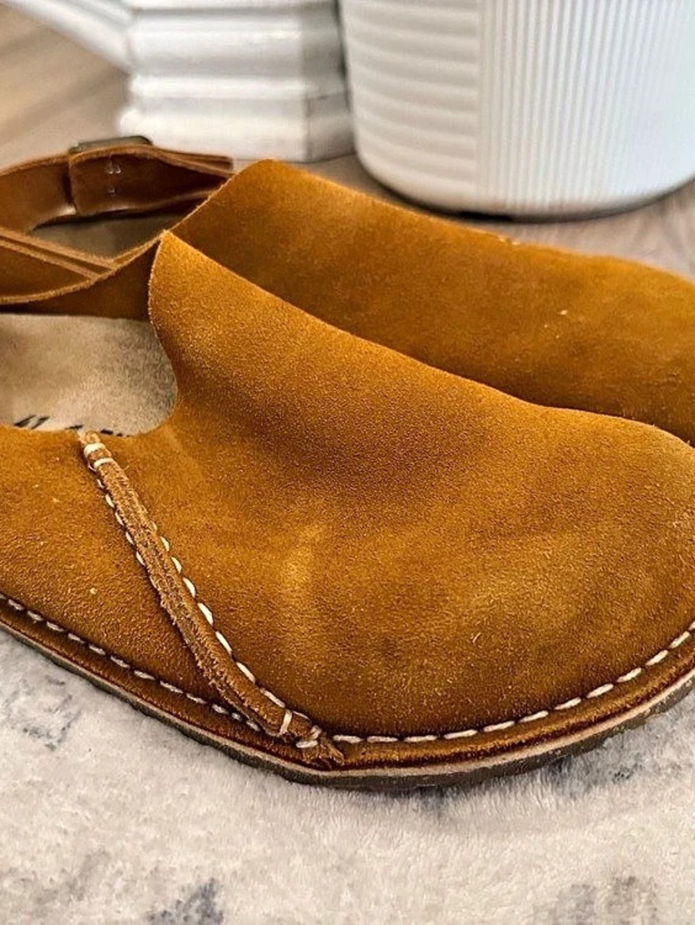 Birkenstock Naples Suede Clogs Brown EU 41